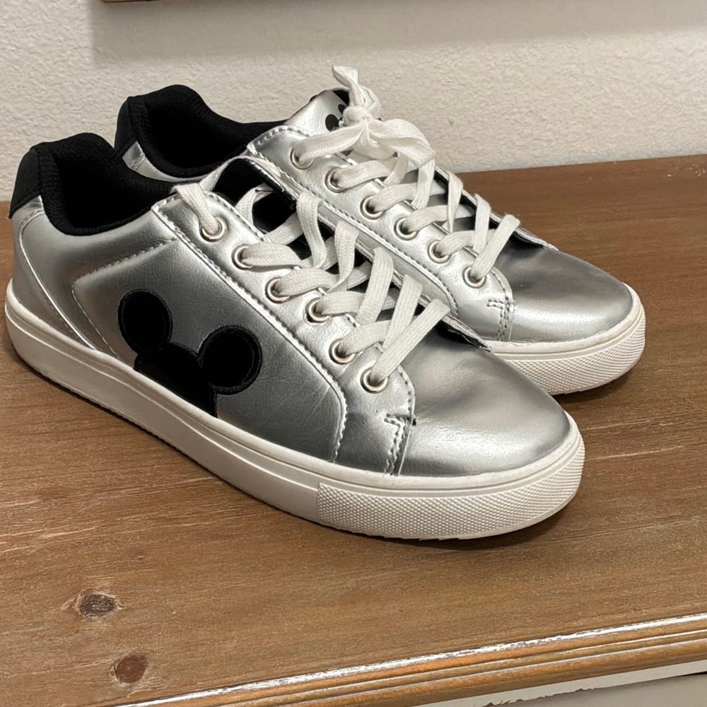 Disney Silver and Black Sneakers